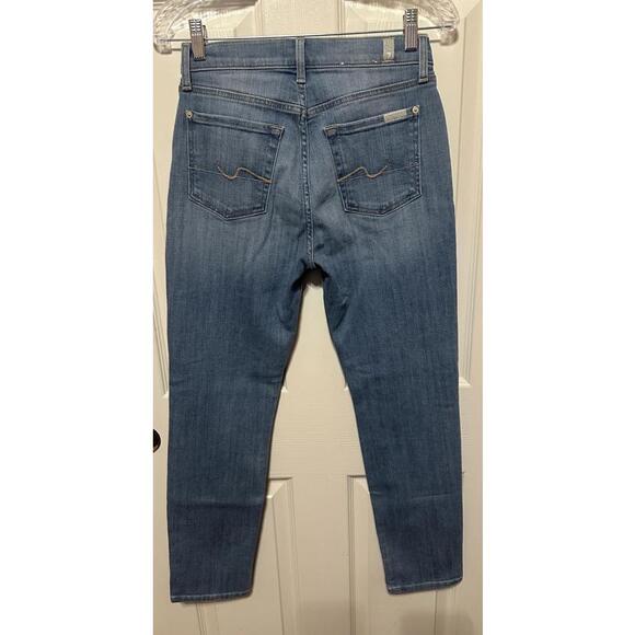 7 For All Mankind button fly, Straight leg Josefina Jeans - Picture 3 of 6